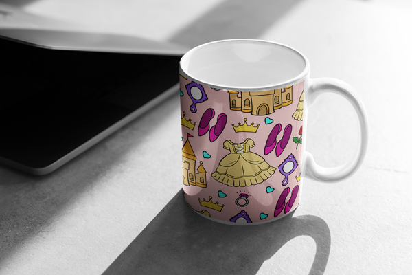 Princess White glossy mug