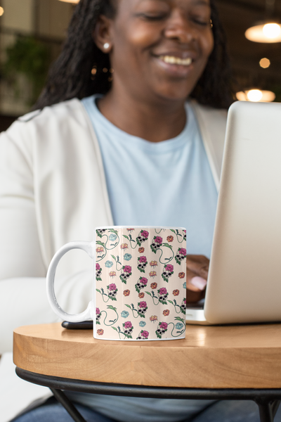 Skull White glossy mug