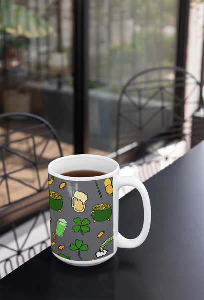 St. Patrick's White glossy mug