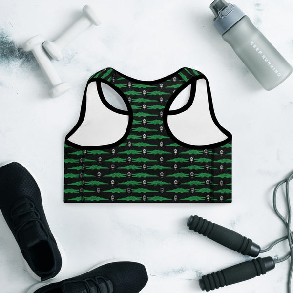 Alligator Padded Sports Bra