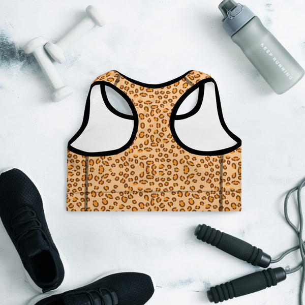 Cheetah Padded Sports Bra