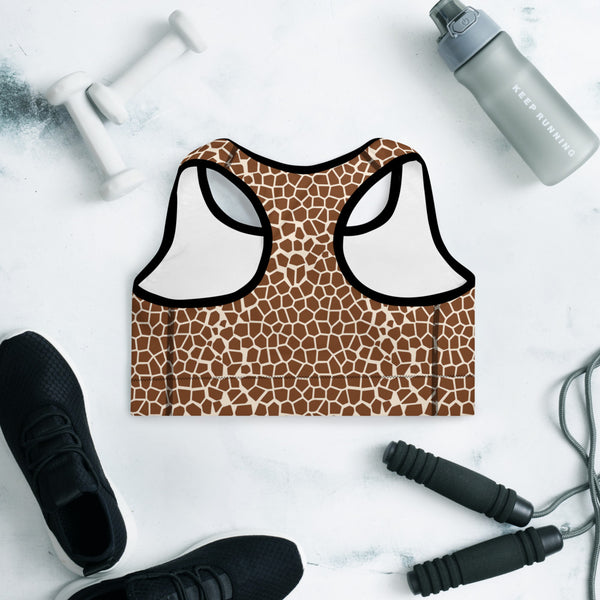 Giraffe Padded Sports Bra