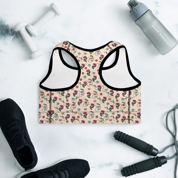 Skull Padded Sports Bra