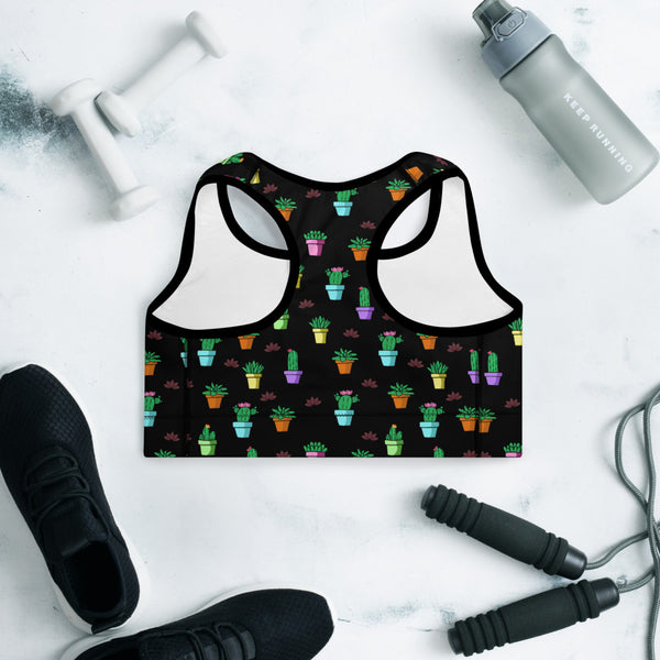 Cactus Padded Sports Bra