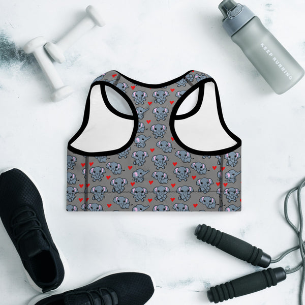 Elephant Padded Sports Bra