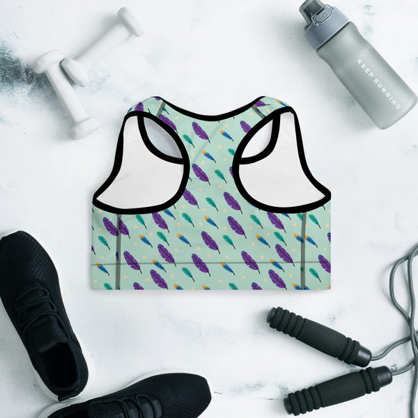 Feather Padded Sports Bra