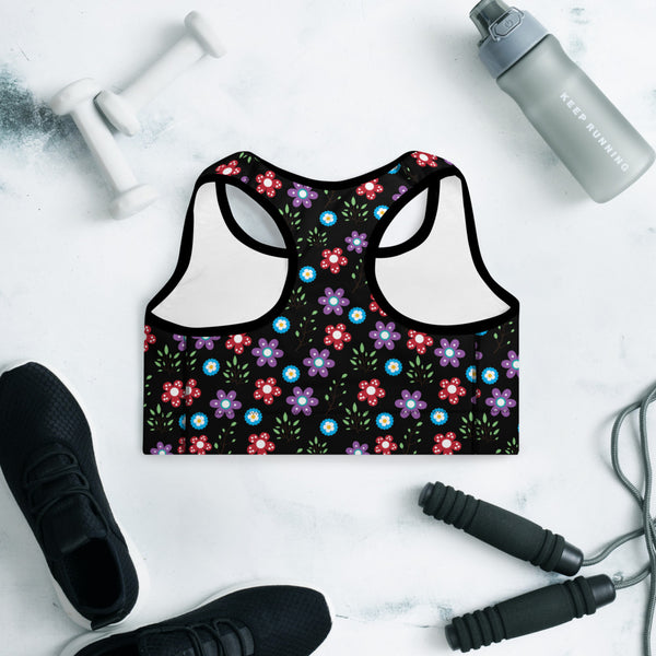 Flower 1 Padded Sports Bra