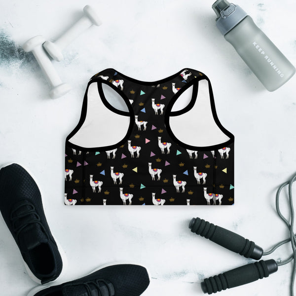 Llama Padded Sports Bra