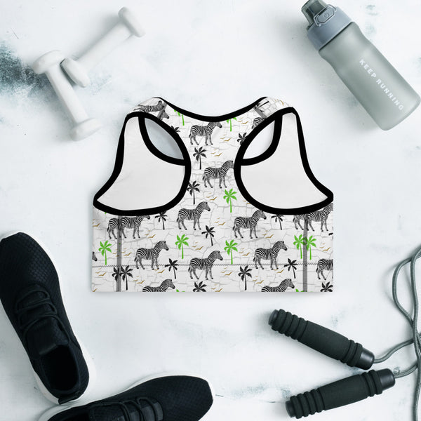 Zebra 2 Padded Sports Bra