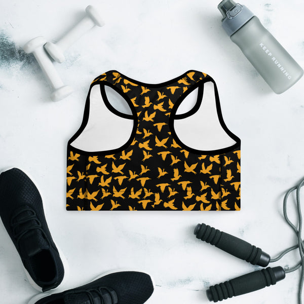 Birds Padded Sports Bra