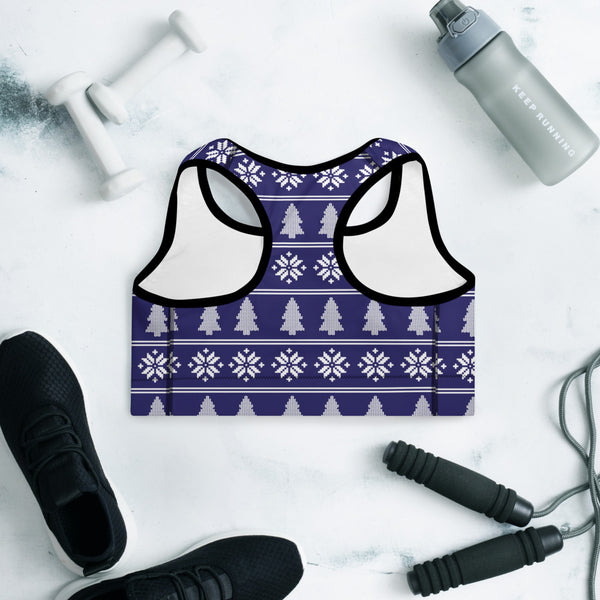 Christmas Padded Sports Bra