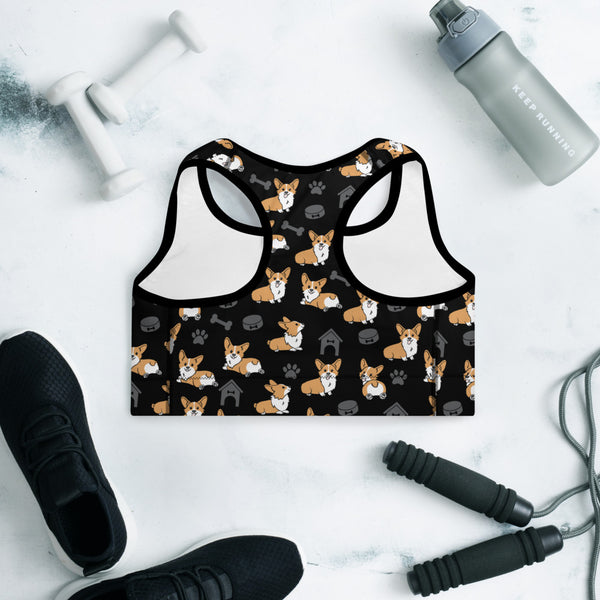 Corgi Padded Sports Bra