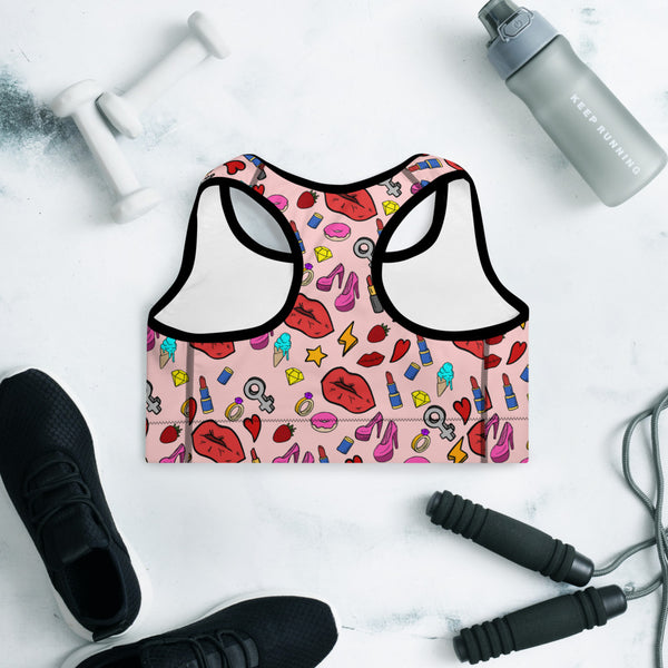 Girl Power Padded Sports Bra