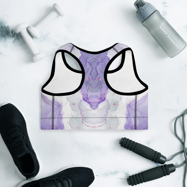 Watercolor Padded Sports Bra