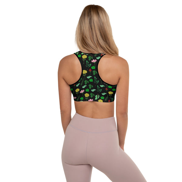 Floral Padded Sports Bra