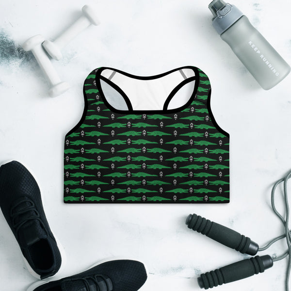 Alligator Padded Sports Bra