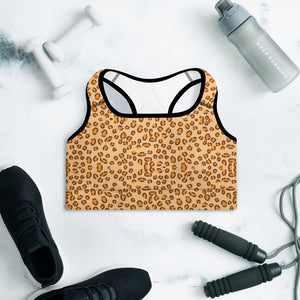 Cheetah Padded Sports Bra