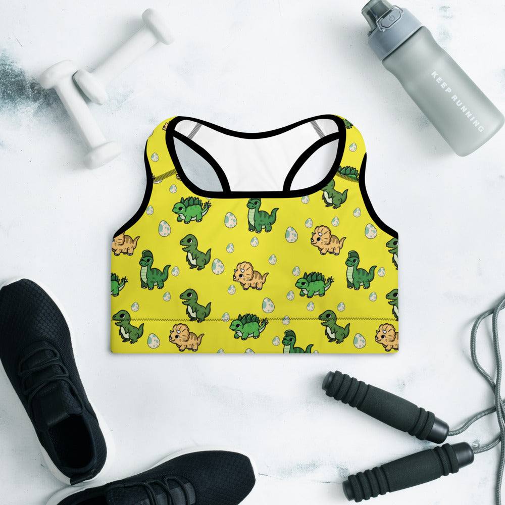 Dinosaur Padded Sports Bra