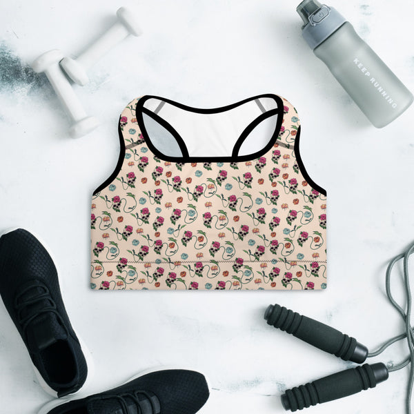 Skull Padded Sports Bra