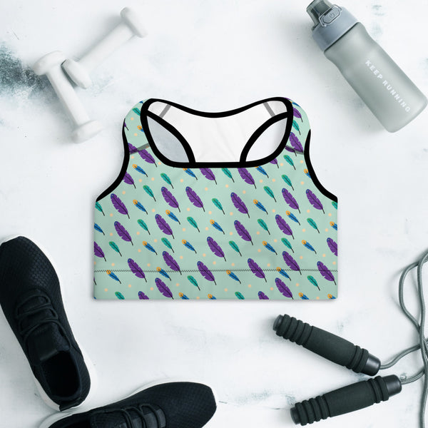 Feather Padded Sports Bra