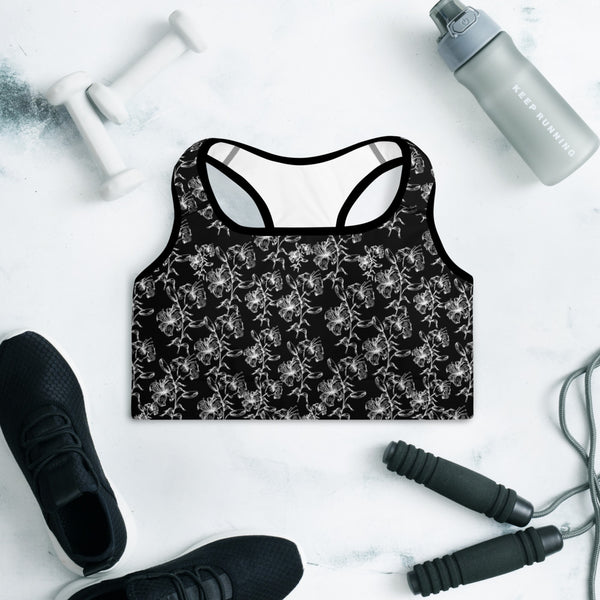 Floral 1 Padded Sports Bra