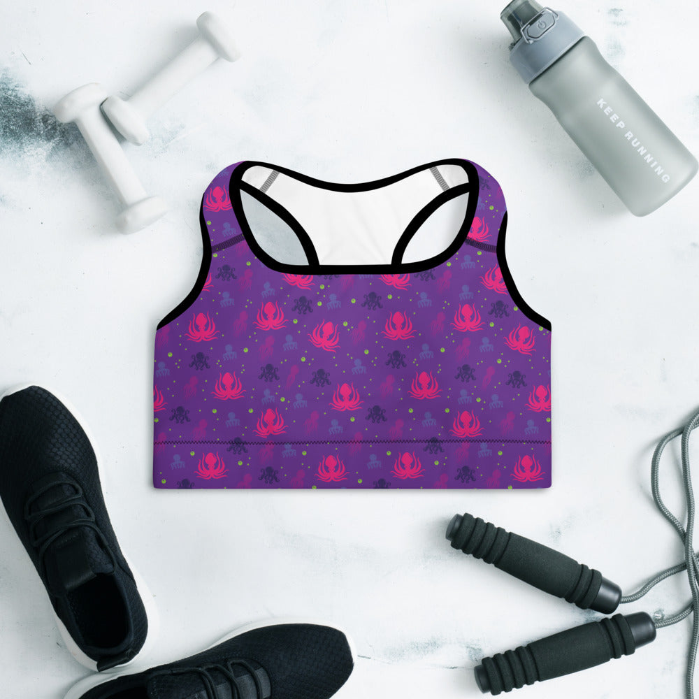Octopus Padded Sports Bra