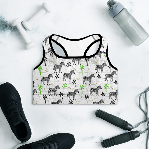 Zebra 2 Padded Sports Bra