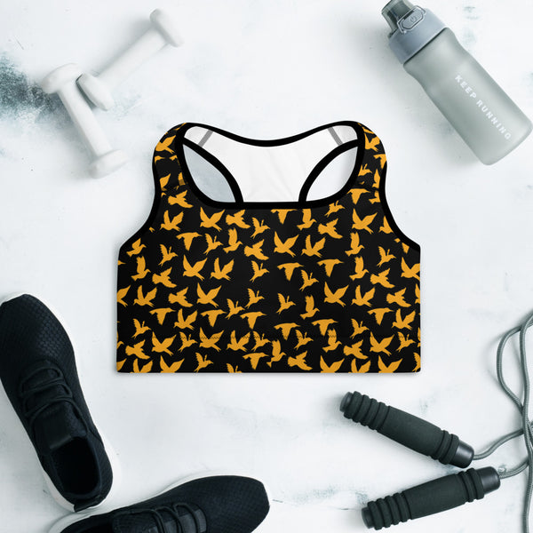 Birds Padded Sports Bra