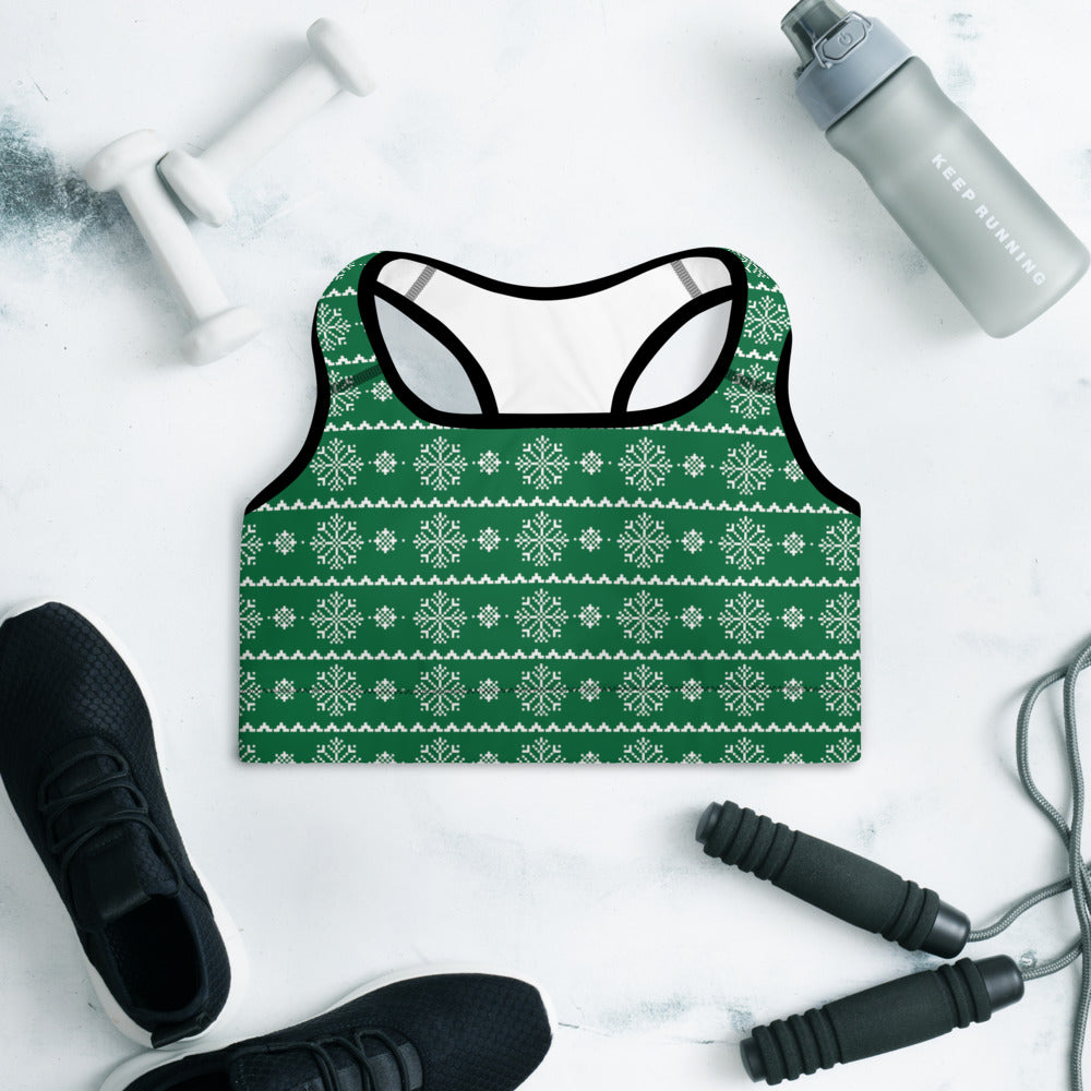 Christmas 2 Padded Sports Bra