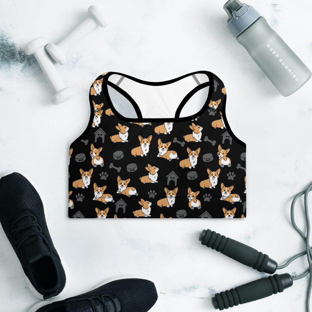 Corgi Padded Sports Bra