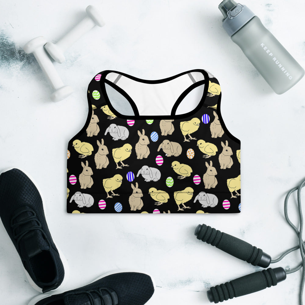 Easter Padded Sports Bra