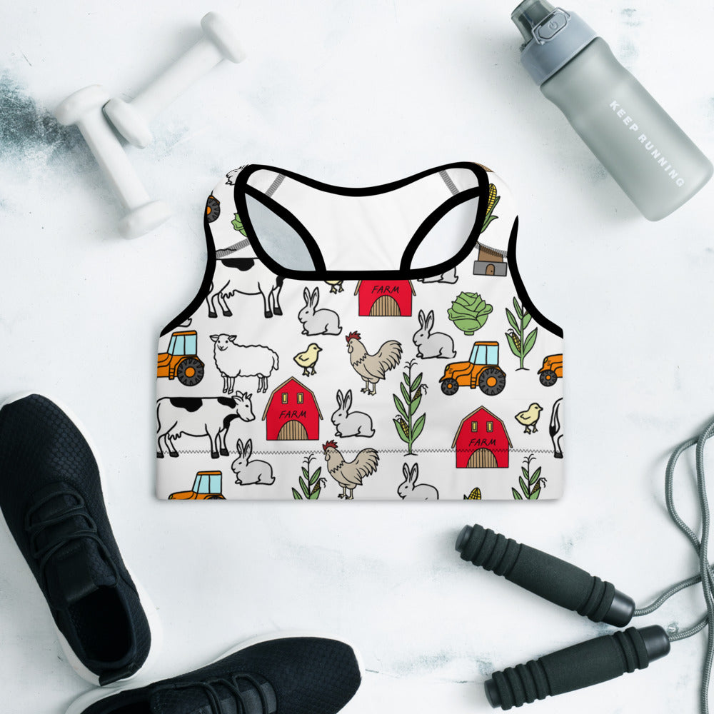 Farm Padded Sports Bra