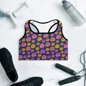 Flower Padded Sports Bra