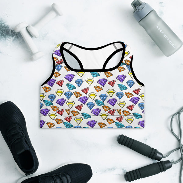 Gems Padded Sports Bra