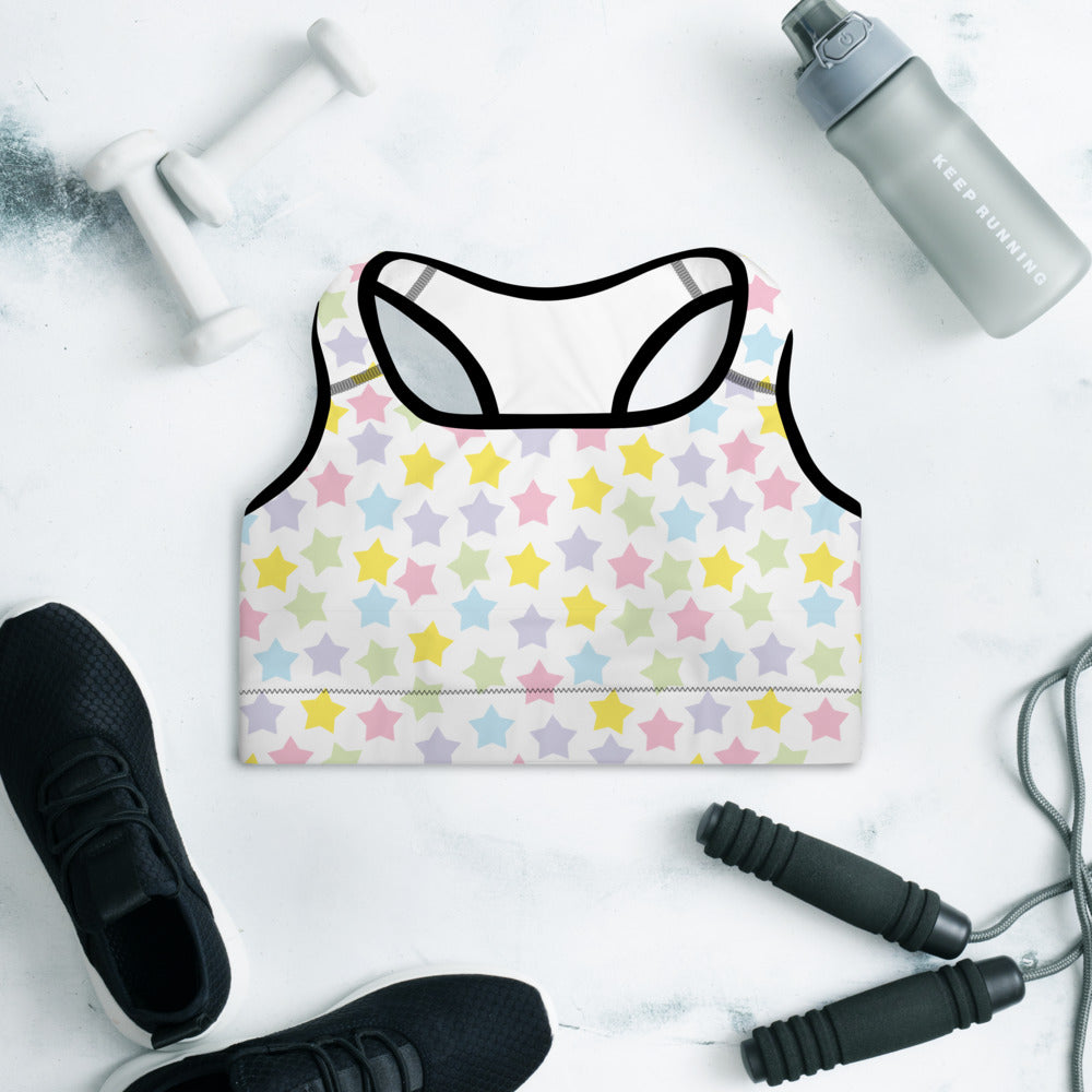Star Padded Sports Bra