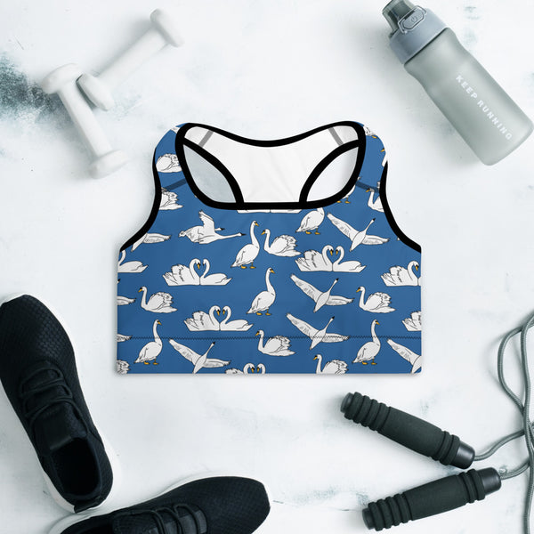 Swan Padded Sports Bra
