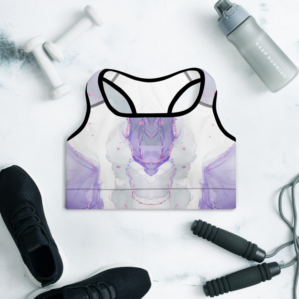Watercolor Padded Sports Bra