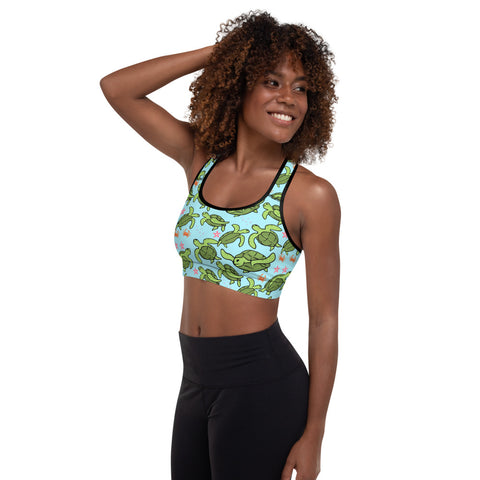 Turtle Padded Sports Bra