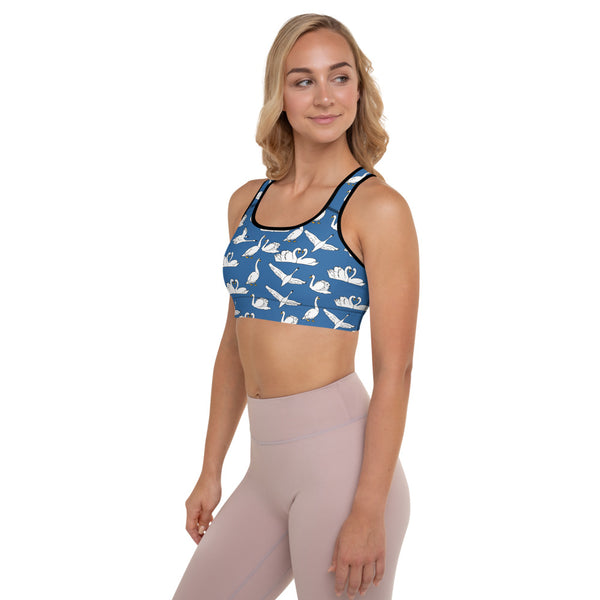 Swan Padded Sports Bra