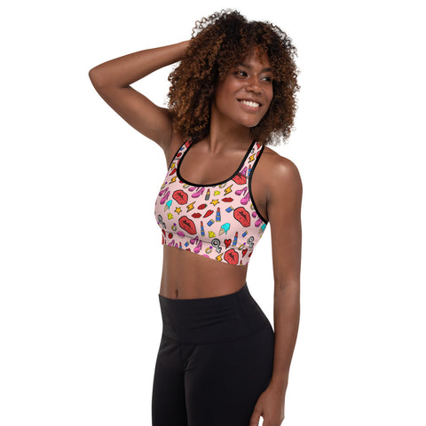 Girl Power Padded Sports Bra