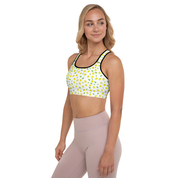 Lemon Padded Sports Bra