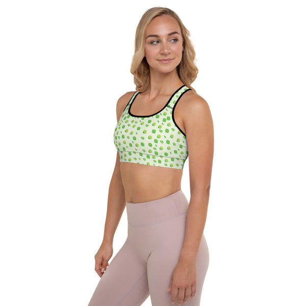 Lime Padded Sports Bra