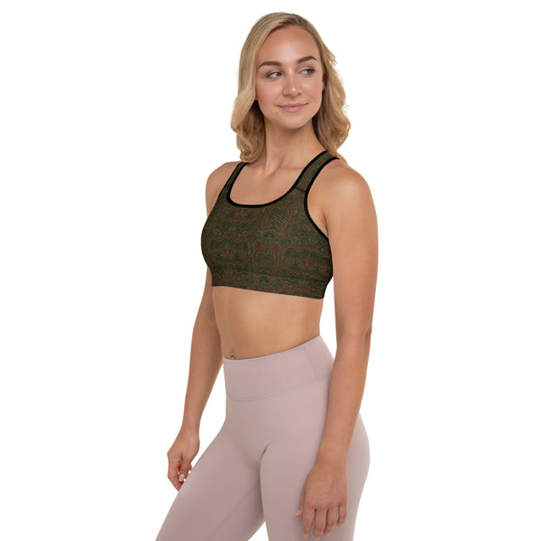 Snake Padded Sports Bra