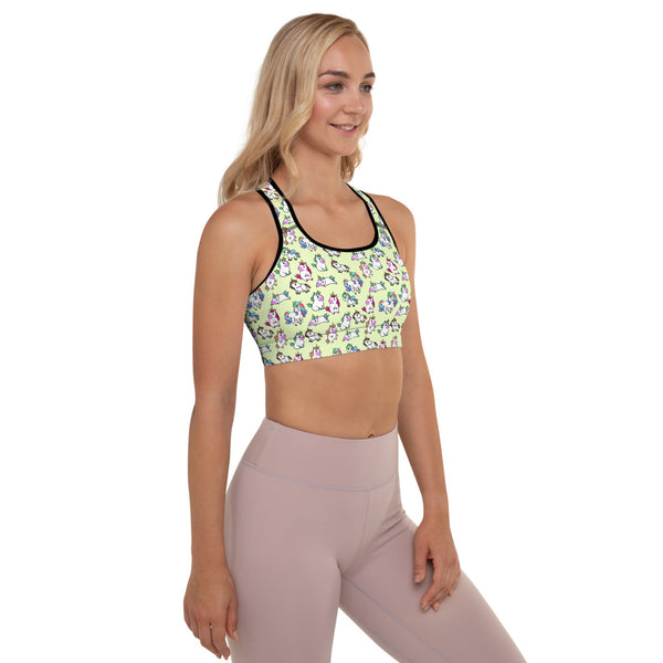 Unicorn Padded Sports Bra