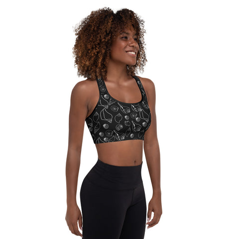 Seashell Padded Sports Bra