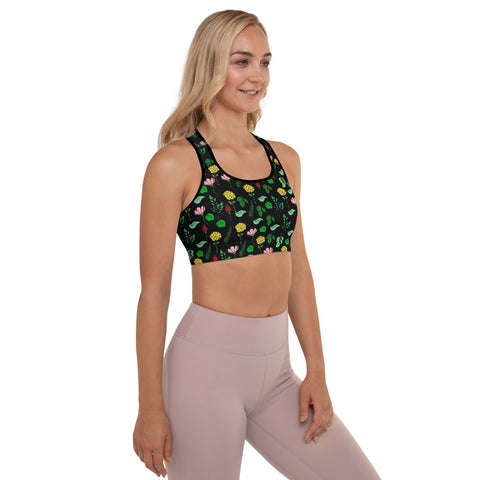 Floral Padded Sports Bra