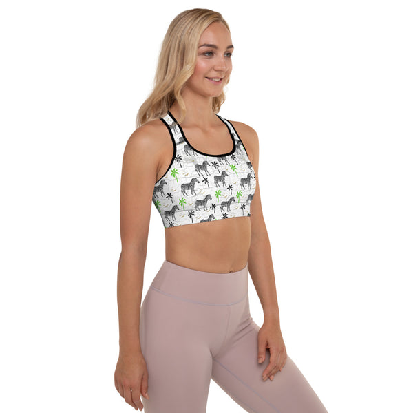 Zebra 2 Padded Sports Bra
