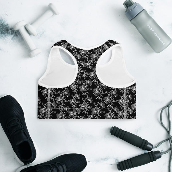 Floral 1 Padded Sports Bra