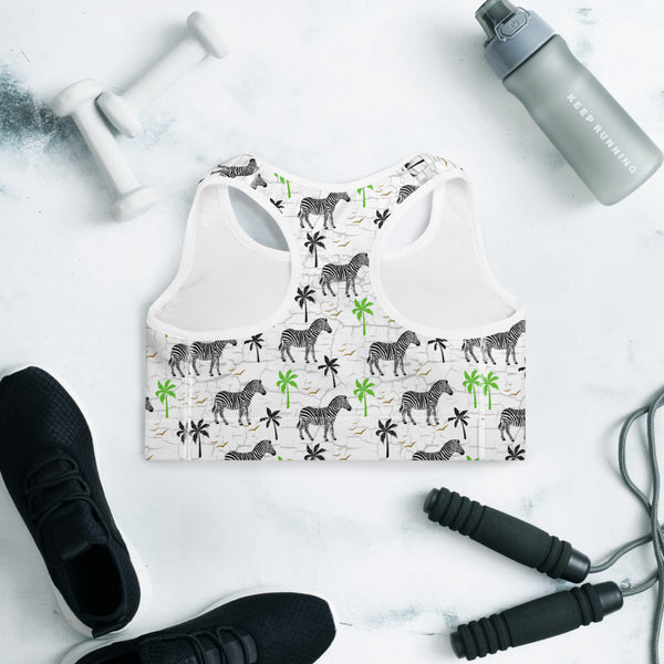 Zebra 2 Padded Sports Bra