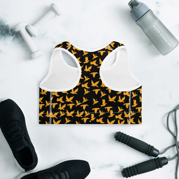 Birds Padded Sports Bra